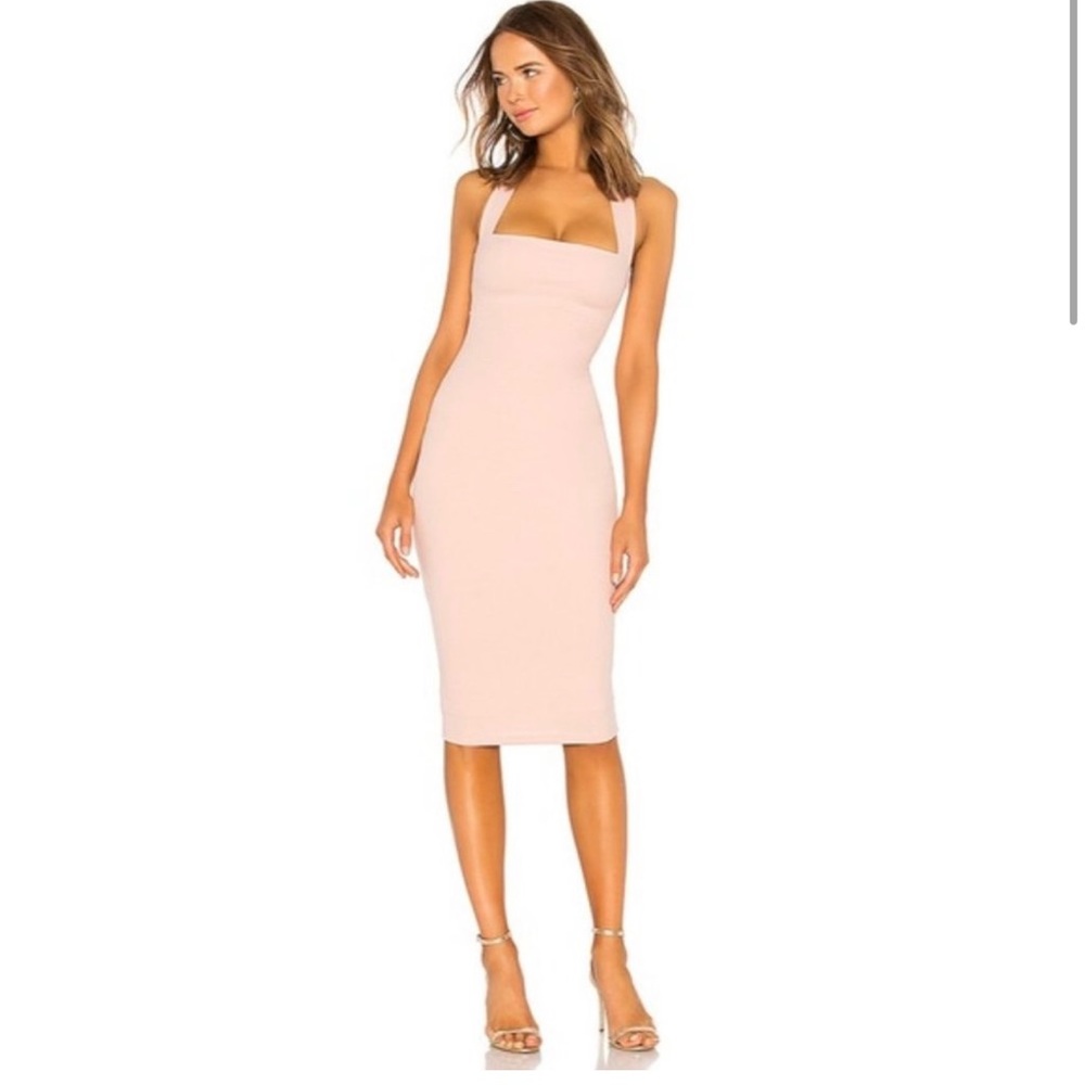 Nookie X Revolve Boulevard Midi Dress Prima Blush Pink